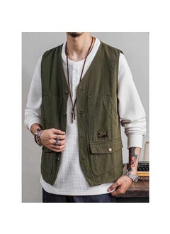 Buy Summer Fashion Vest Tactical Sleeveless JacketGreen Green in Saudi Arabia