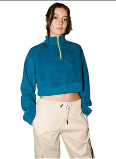 Buy Navy Cropped Polar Sweater in Egypt