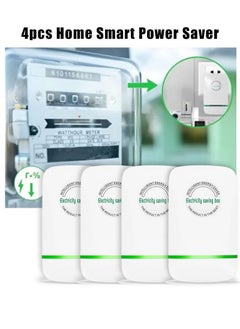 Buy 4 Pack Energy Saving Device Household Smart Energy-saving Appliances with UK Plug Power Saver Plug in Saves Electricity Efficient and Stable Control Voltage in Saudi Arabia