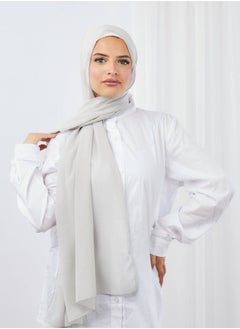 اشتري Crepe Chiffon Cloud Silver For Women في مصر