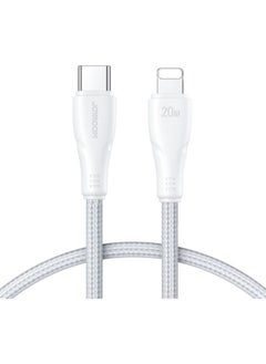 اشتري Joyroom USB-C to Lightning cable 25 cm - White woven في مصر