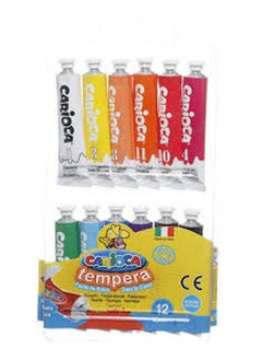 Buy Tempera Gouache Colors 12 Pcs Multicolour in Egypt