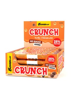 Buy Bombbar Crunch Protein Bar Vanilla Cheesecake 50g 12pcs in UAE