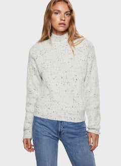 Buy High Neck Knitted Sweater in Saudi Arabia