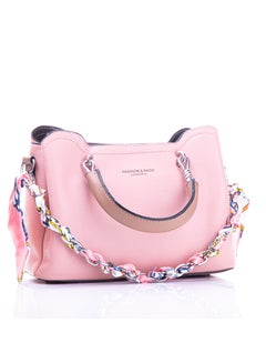 Buy Elegant leather crossbody bag for women - Pink  SH-16 in Egypt