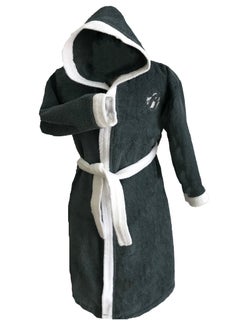 Buy Cotton children's bathrobe with a pocket for unisex, 100% Egyptian cotton, ultra-soft, highly water-absorbent, color-fast and modern, ideal for daily use, resorts and spas, size  16 in UAE