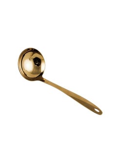 Buy Stainless Steel Gold Soup Ladle 24 cm in UAE