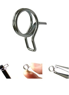 اشتري 14" Irrigation Hose Clamp, Firm and Leak Proof, Easy to Install, Solution for Leaking of Irrigation Kit Connector, Irrigation Fitting Kit, Double Steel Wire Clamp Double Coil, 100pcs في الامارات