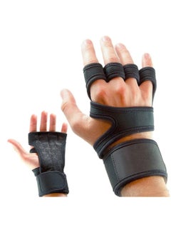 Buy Anti-Slip Sports Leather Padding Cross Training Gym Gloves For Men And Women Exercise Gloves For Weight Lifting Cycling And Training XL in UAE