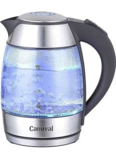 Buy Carnival Electric Glass Kettle 8.1L 2200W Fast Boil Automatic Shut Off When Boiled Healthy and Safe in Egypt