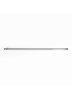 اشتري Thor Single Extendable Curtain Rod, Silver - 120-210 cm في الامارات