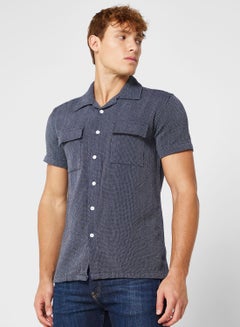 Buy Short Sleeve Indigo Shirt in UAE