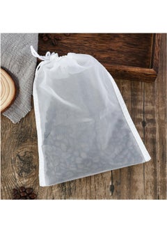 Buy 3PCS Reusable Coffee Filter Bags Fine Mesh Nylon Straining Bag Food Strainer Bag for Nut Milk Green Juice Cold Brew Home Brewing 74 Micron 8"x12" in UAE