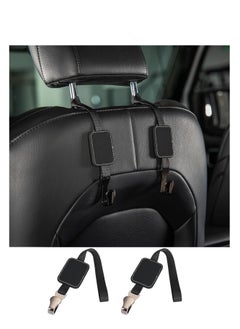 Buy Purse Hooks for Car, 2 Pack Car Purse Holder, Car Headrest Hooks Holders for Car Hanging Purses and Bags Coats Grocery Bag, Backseat Car Organizer Hanger Interior Accessories, Black in UAE