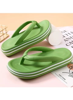 Buy Suitable for men and women, flip-flops, home slippers, casual thick-soled slippers, outer wear slippers in UAE