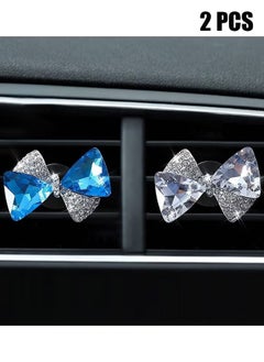 Buy 2 Pcs Crystal Car Diffuser Vent Clip, Rhinestone Oil Diffuser Vent Clip, Car Fresheners for Women, Bling Car Accessories for Women Stylish and Practical in UAE