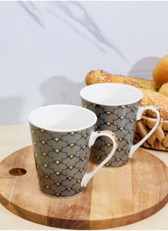 Buy Single Conical Mug Heron Design Set Of Two in UAE