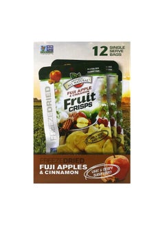 Buy Fruit Crisps Fuji Apple And Cinnamon 12 Single Serve Bags 0.35 oz 10 g  Each in UAE