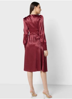 Buy Puff Sleeve Detail Dress in UAE