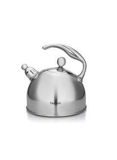 اشتري Tea Kettle, Fiona Series Whistling Tea Kettle, Tea Pots for Stove Top Stainless Steel Stylish Handle, Loud Whistle Kettle for Hot Water, Coffee And Milk 2.75LTR في الامارات