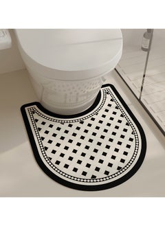 Buy U-Shaped toilet anti-skid floor mat 40X60cm in UAE