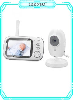 Buy 3.5inch LCD Display Wireless Babies Video Monitor 2 Way Talk With Night Vision Temperature Monitoring in Saudi Arabia