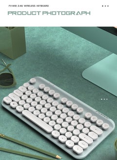 Buy FVWI8 2.4G Wireless Keyboard And Mouse External Keyboard For Mac Notebook Home Desktop Computer Office Dedicated Typing Portable Small Keyboard And Mouse in UAE