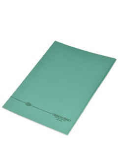 Buy 100-Piece Square Cut File Folder Set Green in UAE