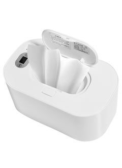 Buy Baby Wipe Warmer with Digital Display Warmer Dispenser USB Powered White in Saudi Arabia