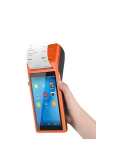 Buy Handheld POS PDA Terminal Android 8.1 With 58mm Bluetooth Thermal Receipt in Saudi Arabia