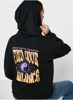 Buy Graphic Zip Thru Hoodie in UAE