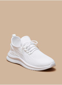 Buy Men'S Textured Trainer Shoes With Lace-Up Closure in Saudi Arabia