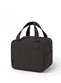 Buy Double Layer Waterproof Portable Fresh-keeping Lunch Box Bag ‎Cotton
Black 15 x 12 x 10 cm in Saudi Arabia