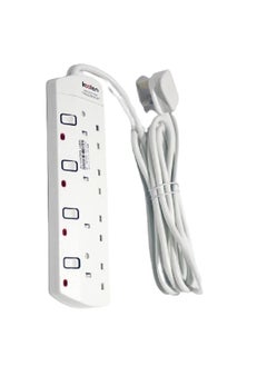 Buy Koolen Plug Socket with Four Plugs, 3 Meter Cable Length in Saudi Arabia