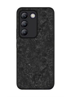 Buy Rugged Black edge case for Vivo V30 Lite 5G, Slim fit Soft Case Flexible Rubber Edges Anti Drop TPU Gel Thin Cover -  Marble Texture Black in UAE