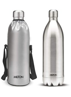 Buy Milton Duo Dlx Stainless Steel Flask, 1500ml, Silver in UAE