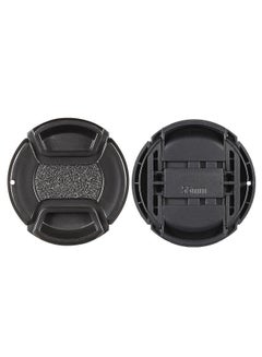 Buy 55mm Center Pinch Snap-on Lens Cap Cover Keeper Holder for Canon Nikon Sony Olympus DSLR Camera Camcorder in UAE