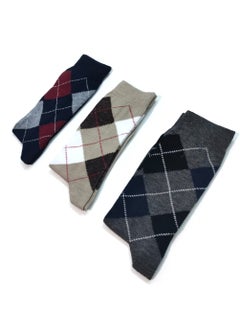 Buy Set of three cotton blend classic high quality men socks in Egypt