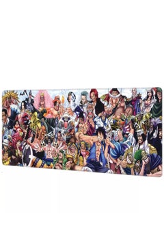 Buy One Piece All Characters Gaming Mouse Pad For Keyboard And Mouse Non-Slip Rubber Base - Size 70X30 CM in Egypt