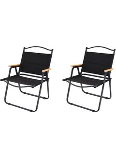 Buy Portable Folding Outdoor Camping Chair  Black in Saudi Arabia