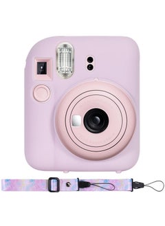 Buy Silicon Protective Cover Suitable For Fujifilm Instax Mini 12 Camera With Shoulder Strap(Blossom Pink,Case Only) in UAE