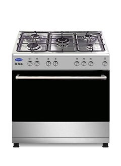 Buy VENUS COOKING RANGE 90X60CM 5 GAS BURNER + 1 TRIPLE RING BURNER FULL AUTO IGNITION THERMOSTAT \ CLOSED DOOR GRILLING in UAE