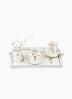 Buy Rosa Farha 6pcs Turkish Coffee Set|Suitable Ramadan and Eid Decoration & Celebration|Perfect Festive Gift for Home Decoration in Ramadan, Eid, Birthdays, Weddings. in UAE