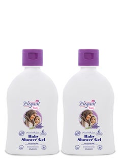 Buy Elegant Lavender Baby Shower Gel 500ml Twin Pack in UAE