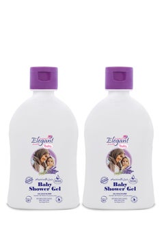 اشتري Elegant Lavender Baby Shower Gel 500ml Twin Pack في الامارات