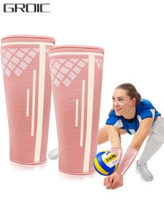 Buy 1 Pair Volleyball Arm Sleeves Compression Sleeves Sports Forearm Sleeves, Passing Forearm Sleeves Protect Arms for Youth, Padded Volleyball Sleeves in UAE