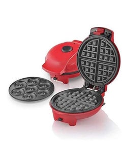 Buy 2 In 1 Waffle/Donut Maker Red in UAE