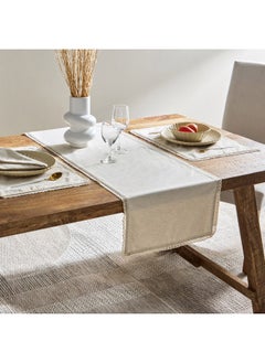 Buy Naturio Lace Table Runner 180 x 40 cm in Saudi Arabia