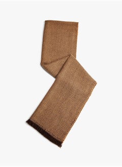 Buy Basic Scarf Herringbone Patterned in UAE