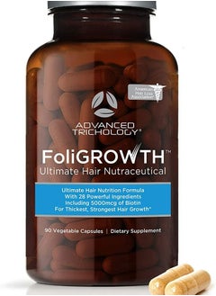 Buy FoliGROWTH Hair Growth Supplement for Thicker Fuller Hair 90 Capsulesules in UAE